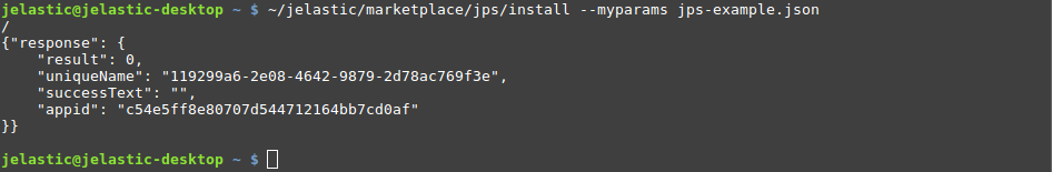 cli install jps with configuration file
