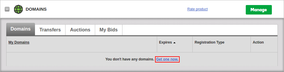 get custom domain name