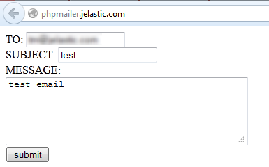 PHPMailer send email form