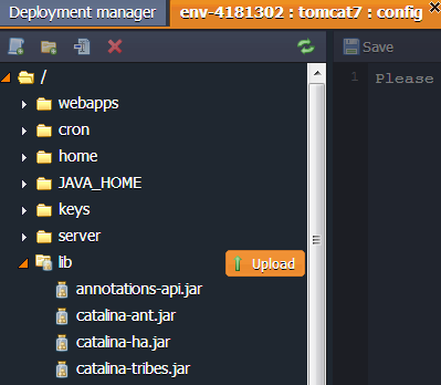 java application server config lib