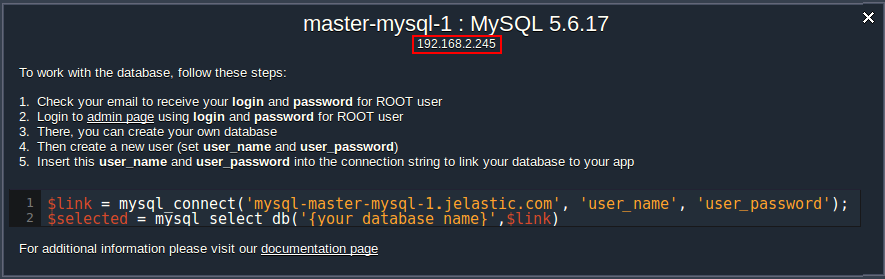 MySQL IP
