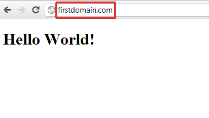 first domain