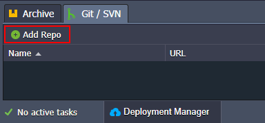 deployment manager add repository
