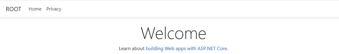 .NET Core web application