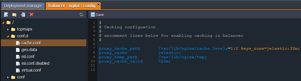 NGINX balancer cache.conf
