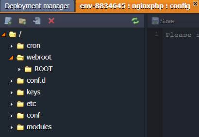 webroot folder for applications