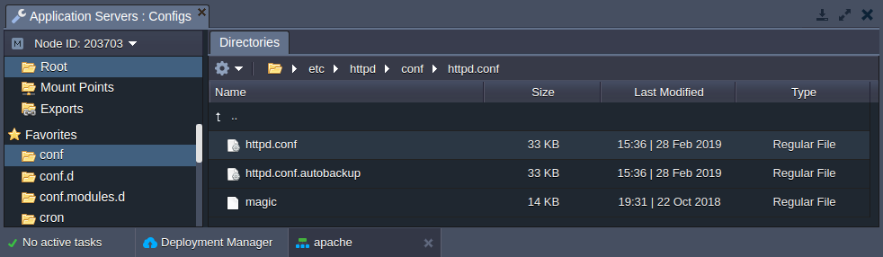 Apache PHP httpd.conf file