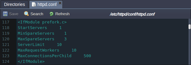 Apache PHP prefork module configs