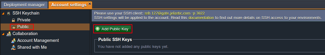 ssh add key public