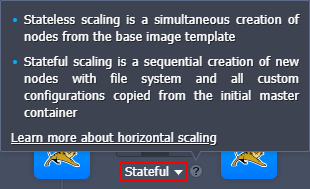horizontal scaling mode